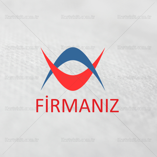 Logo kırmızı Mavi tasarım