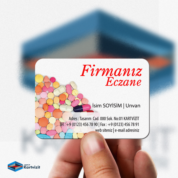 Eczane Magnet - İlaç Zeminli