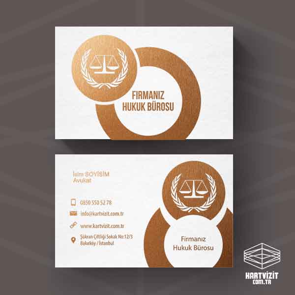 Hukuk Bürosu Kartvizit tasarımı
