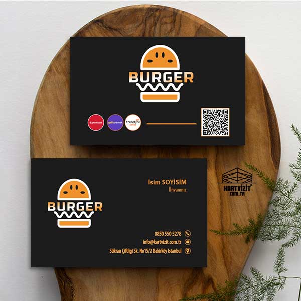 Büfeler İçin Şık Kartvizit Modeli