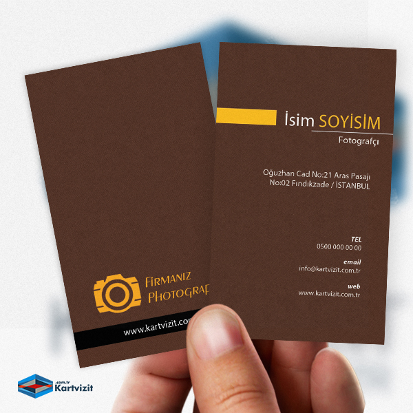 Profesyonel Fotoğrafçı Kartvizit