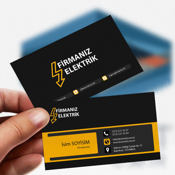 Modern Elektrikçi Kartvizit