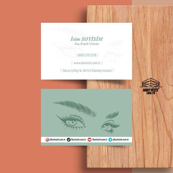 Microblading ve Kaş Tasarım Kartvizit