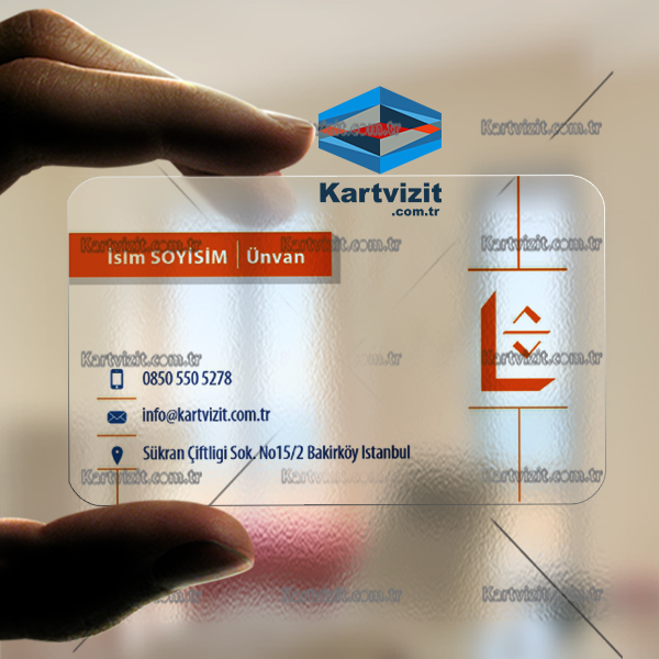 Şeffaf Kurumsal Asansör Firması Kartvizit Tasarımı