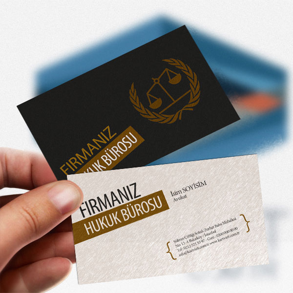 Avukat Kartvizit Krem Tonlar