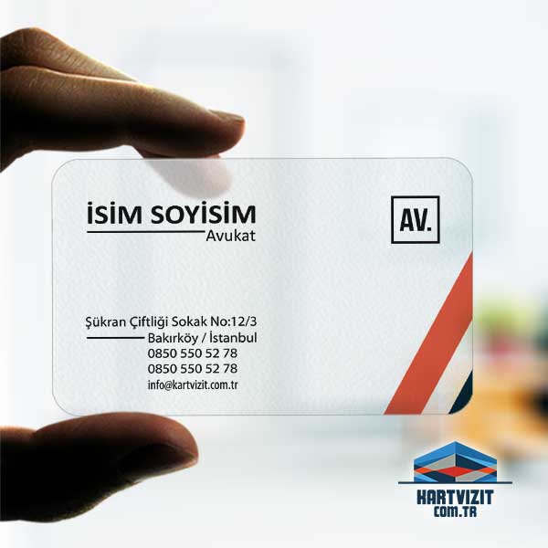 Şeffaf Avukat Kartvizit Yeni 
