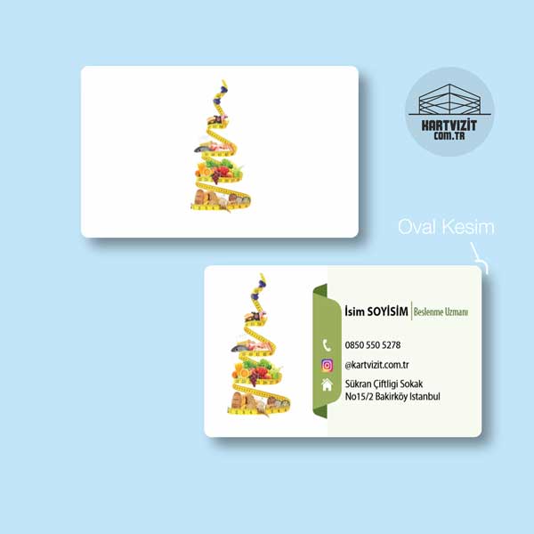 Bitkisel Beslenme ve Diyetisyen Uzman Kartvizit