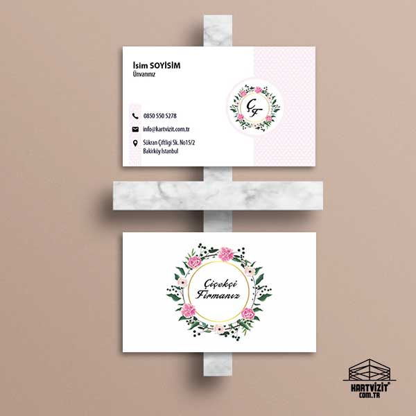 Çiçekçi ve Organizasyon Kartvizit