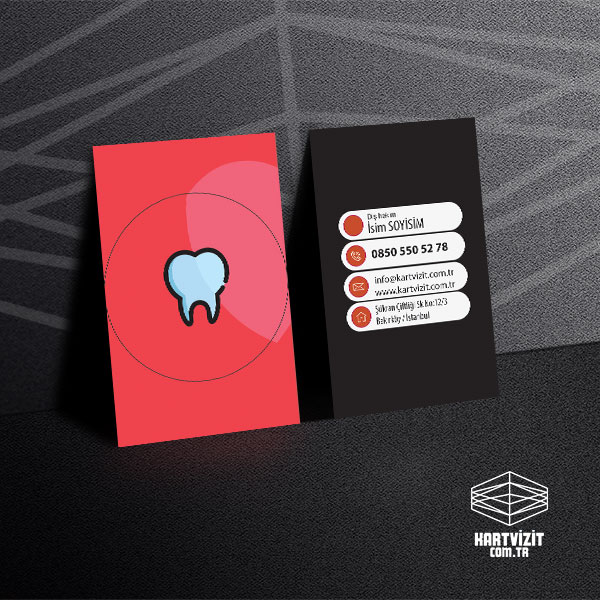 Diş Doktoru Red Dent Kartvizit