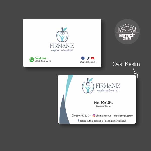 Profesyonel Beslenme Danışmanı Kartvizit