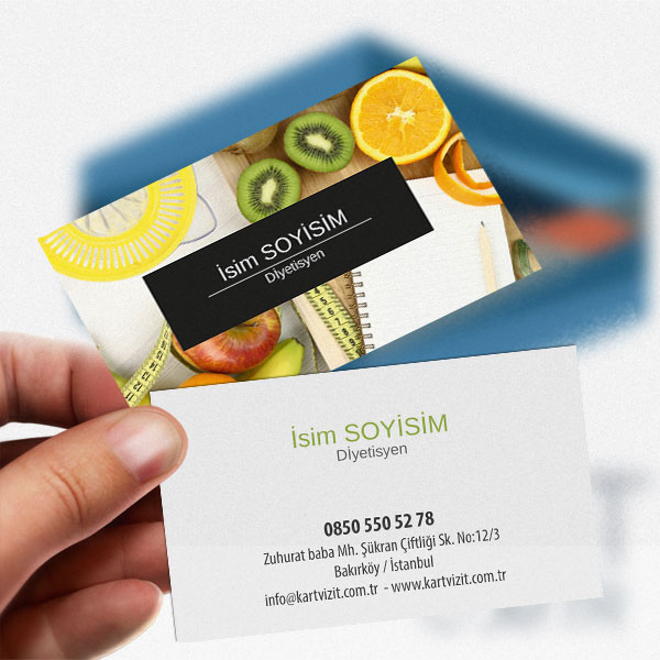 Resimli Diyetisyen Kartvizit