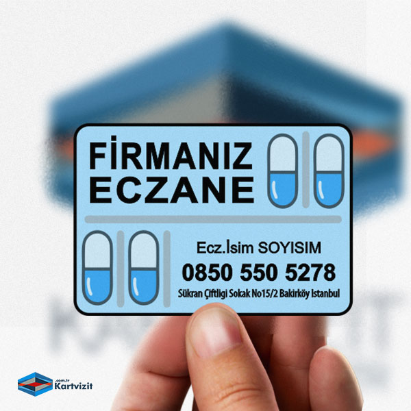 Özel Şekilli Mavi Eczane Buzdolabı Magnet