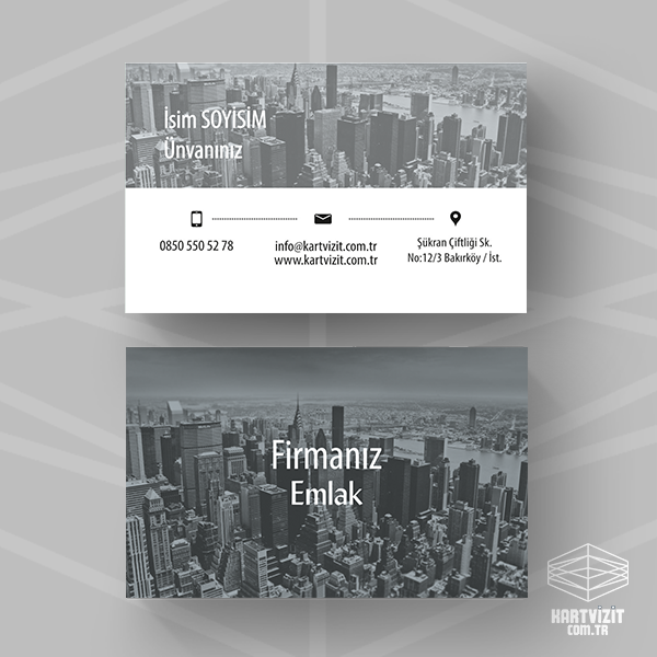 Emlak kartvizit şehir