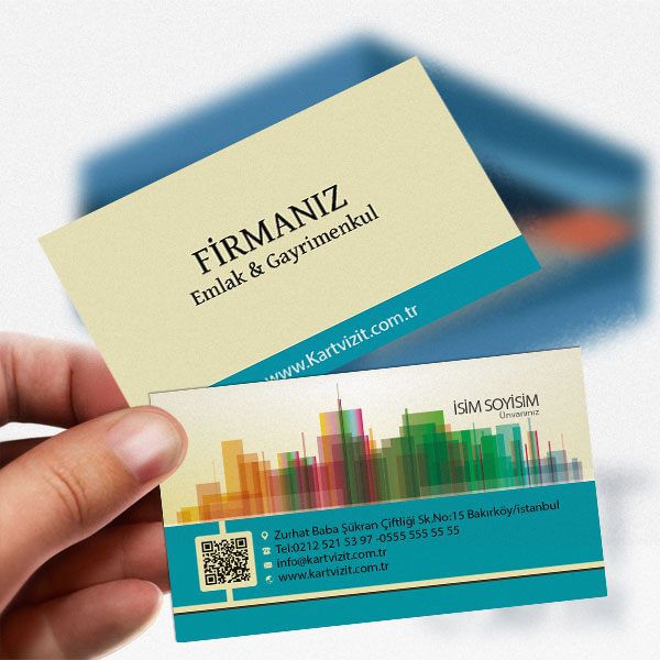 Emlak  Renkler Kartvizit