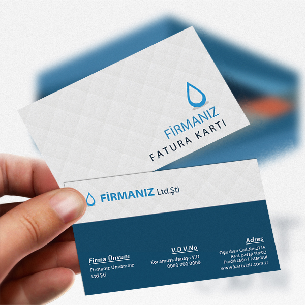 Fatura Kartı Tasarımları Örnekleri Kartı
