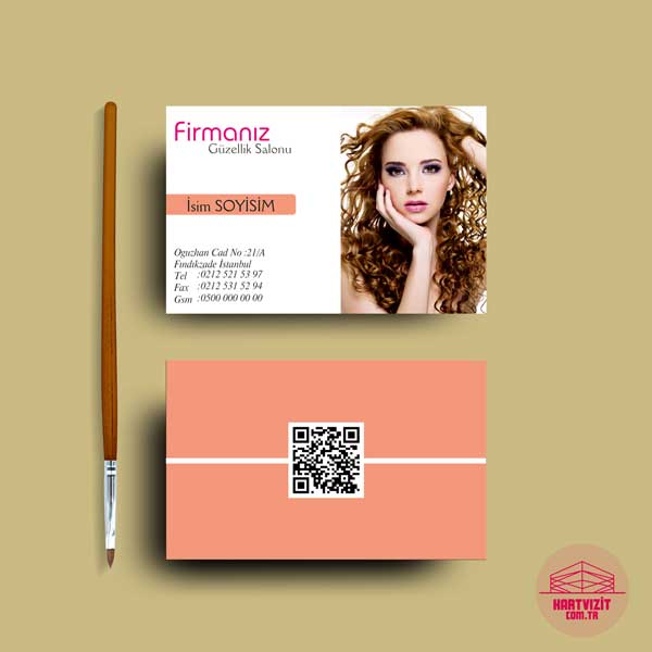 Güzellik Salonu ve Kuaför Kartvizit 