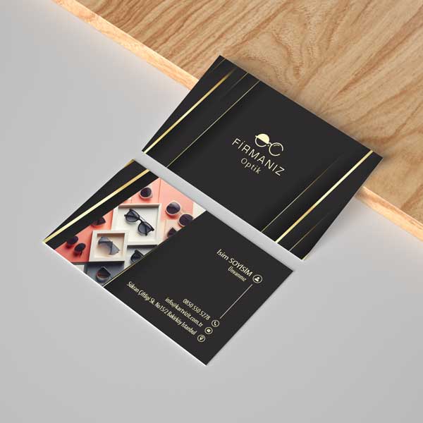 Siyah Gold Optik Kartvizit