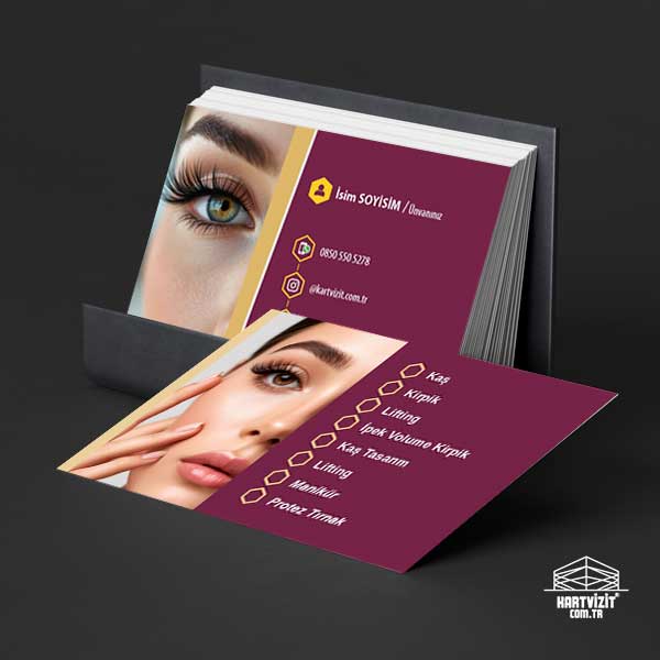Profesyonel Güzellik Uzmanı Kartvizit