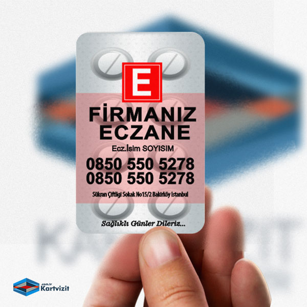 İlaç Tableti  Eczane Magnet Tasarımı