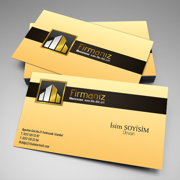 insaat kartvizit modern tasarim