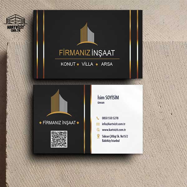 İnşaat ve Emlak Kurumsal Kartvizit