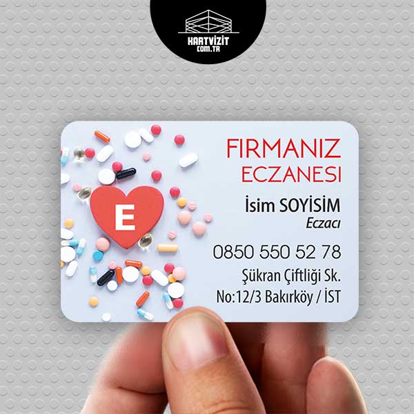 Kalp Logo Eczane Magnet