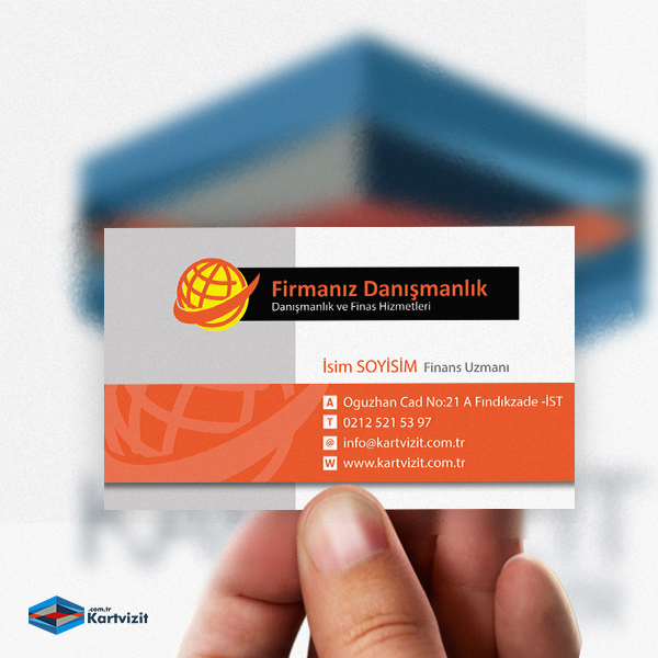 Renkli Kurumsal Danışmanlık Kartvizit