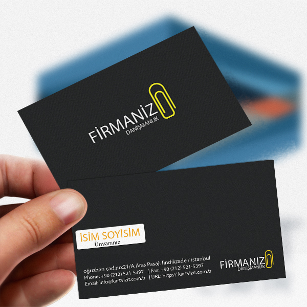 Yaratıcı Ataç İllüstrasyonlu Profesyonel Danışman Kartvizit