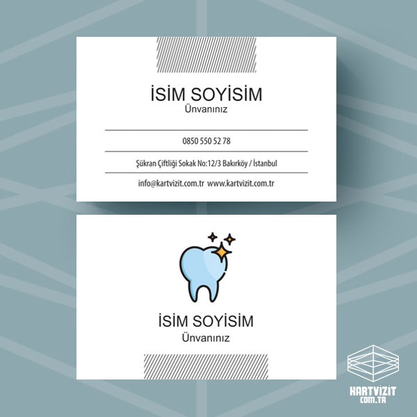 Diş Hekimi Parlak Dişler Kartvizit