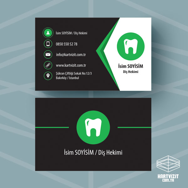Diş Hekimi Sağlıklı Yaşam Kartvizit
