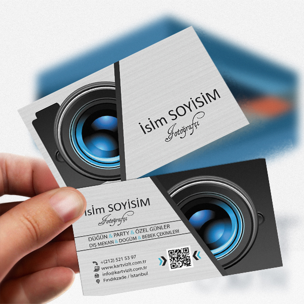 Dijital Portfolyo Fotoğrafçı Kartvizit
