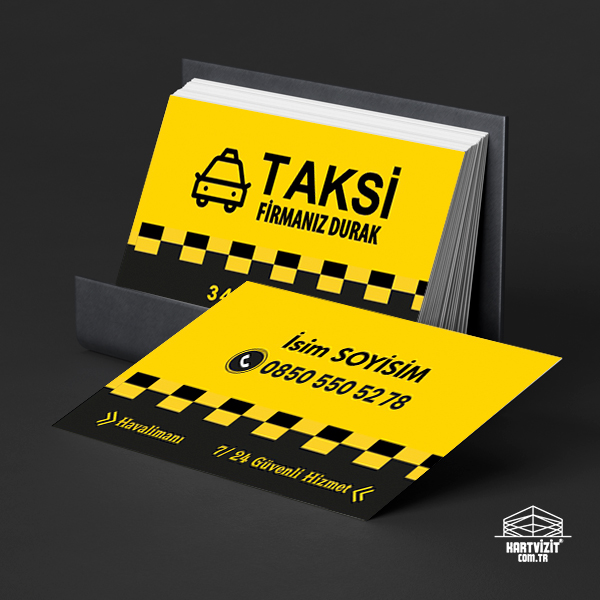 Durak Şoförleri İçin Özel Taksi Kartvizit