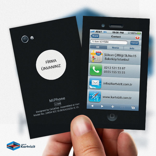 Türk Telekom Bayi Renkli Profesyonel Kartvizit