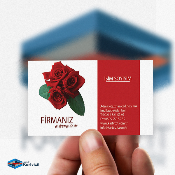 En Yeni Kurumsal Çiçekçi Kartvizit