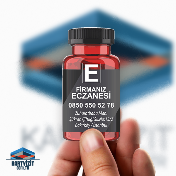 Kırmızı Şişe Eczane Magnet