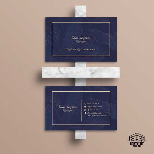 acivert Premium Diyetisyen Kartvizit