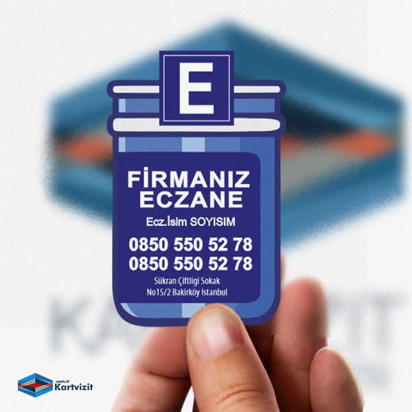 Özel Şekilli Mavi Eczane Buzdolabı Magnet
