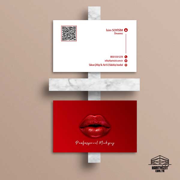 Make-up Artist ve Dudak Tasarım Kartvizit