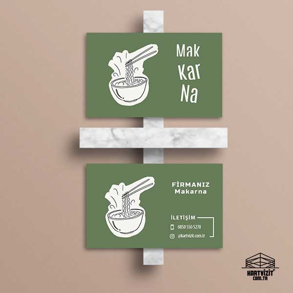 Makarna ve İtalyan Restoranı Kartvizit
