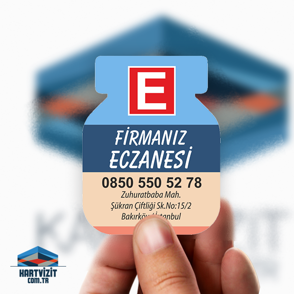 Mavi-Lacivert Şişe Eczane Magnet