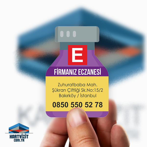 Mor Sarı Eczane Magnet