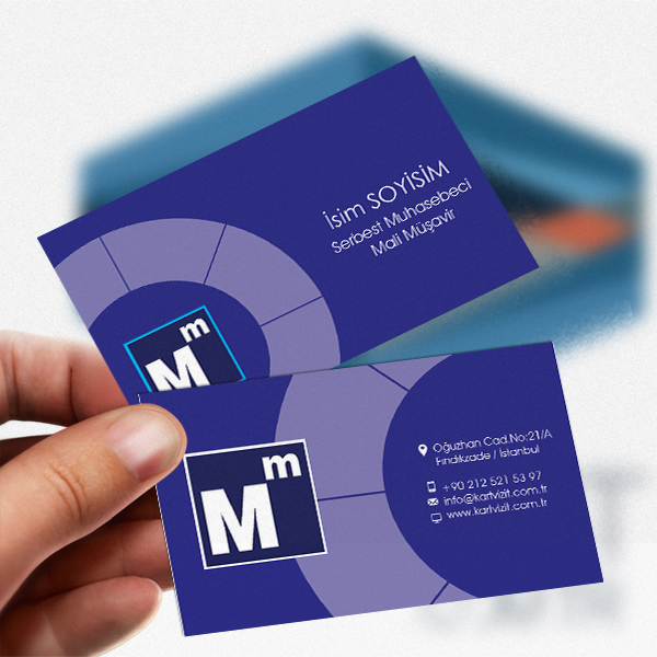 Yeni Nesil Dik Model Mali Müşavir Kartvizit