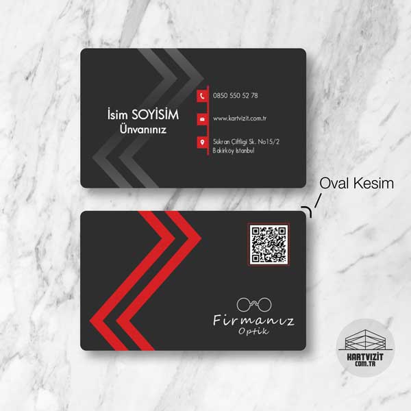 En Yeni Premium optik kartvizit