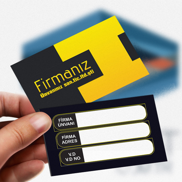 Plastik Kartvizit Fatura Kart PVC