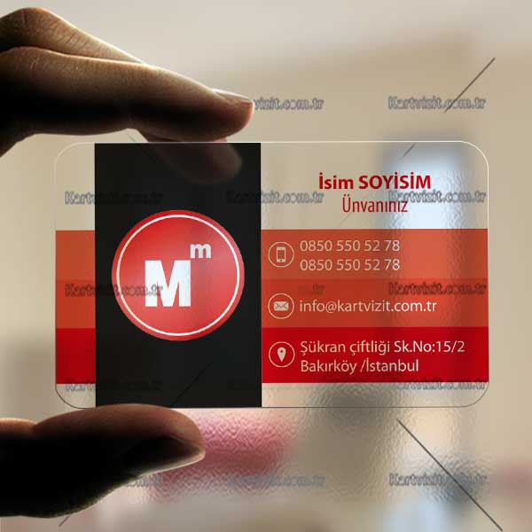 Yeminli Mali Müşavir Şeffaf Kartvizit