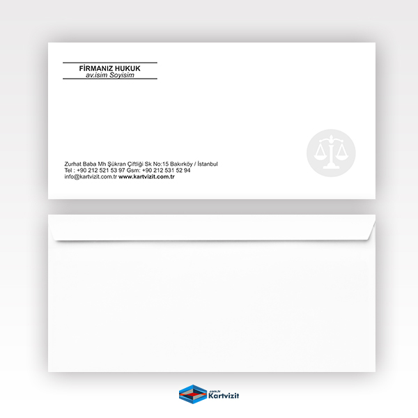 Avukat Zarf Siyah Beyaz