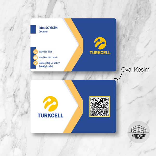 Turkcell Bayi Kartviziti - QR Kodlu Kartvizit