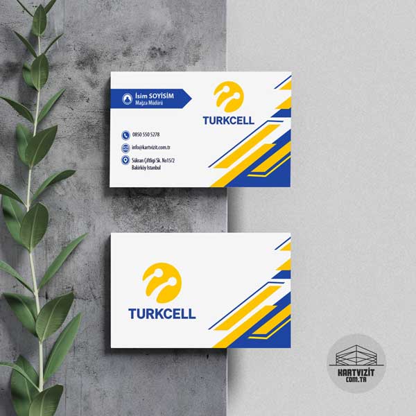 Turkcell Bayi ve Shoplar İçin Şık Kartvizit