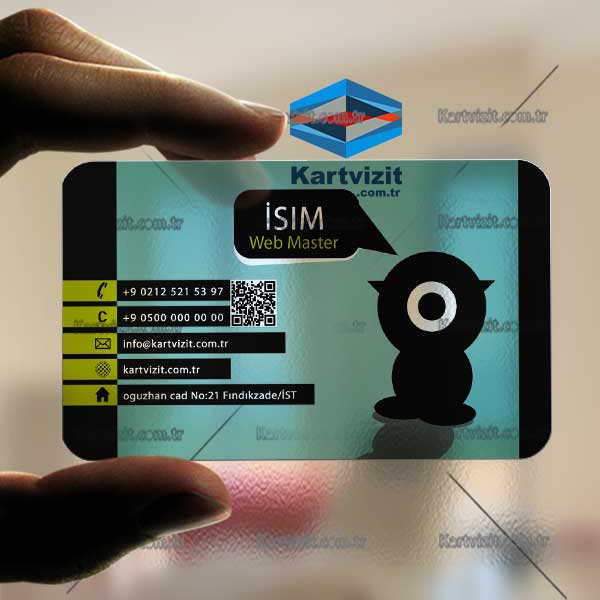 Yazılım Uzmanı Şeffaf Kartvizit