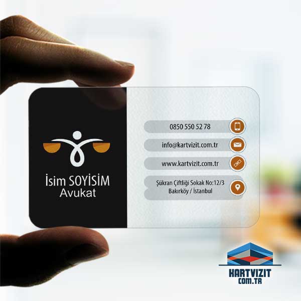 Şeffaf Avukat Kartvizit Yeni 